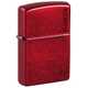 Зажигалка ZIPPO Logo с покрытием Candy Apple Red, латунь/сталь, красная, глянцевая, 38x13x57 мм, шт