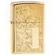 Зажигалка Zippo №352B с покрытием High Polish Brass, латунь/сталь, золотистая, глянцевая, 36x12x56 м