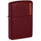 Зажигалка Zippo Classic с покрытием Merlot, латунь/сталь, бордовая, глянцевая, 38x13x57 мм