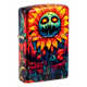 Зажигалка ZIPPO Spooky Sunflower с покрытием 540 Tumbled Brass, латунь/сталь, разноцветная, 38x13x57