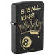 Зажигалка ZIPPO Billiards Champion Design с покрытием Black Matte, латунь/сталь, черная, 38x13x57 мм