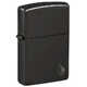 Зажигалка ZIPPO Armor Flame c покрытием High Polish Black, латунь/сталь, черная, 38x13x57 мм, шт