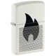 Зажигалка ZIPPO Flame Gradient Design White Matte, латунь/сталь, белая, матовая
