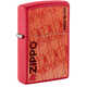 Зажигалка ZIPPO Made in USA Design с покрытием Red Matte, латунь/сталь, красная, 38x13x57 мм, шт