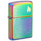 Зажигалка ZIPPO Dot Matrix с покрытием Multi Color, латунь/сталь, разноцветная, глянцевая, 38x13x57