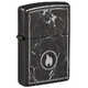 Зажигалка ZIPPO Marble Flame с покрытием High Polish Black, латунь/сталь, черная, глянцевая, 38x13x5