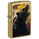 Зажигалка Zippo Grizzly Roar, латунь, золотистая, 38x13x57 мм