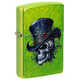 Зажигалка ZIPPO Steampunk Skeleton с покрытием Lurid™, латунь/сталь, зеленая, глянцевая, 38x13x57 мм