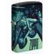 Зажигалка Zippo Mermaid Design с покрытием 540 Matte, латунь/сталь, черная, матовая, 38x13x57 мм