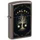 Зажигалка Zippo Mystic Nature Design с покрытием Black Ice®, латунь/сталь, черная, 38x13x57 мм
