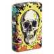 Зажигалка Zippo Skull Design с покрытием Glow In The Dark Green,латунь/сталь,разноцветная38x13x57 мм