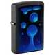 Зажигалка Zippo Lava Lamp с покрытием Black Light, латунь/сталь, черная,матовая 38x13x57 мм