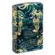 Зажигалка Zippo Eastern с покрытием 540 Tumbled Brass, латунь/сталь, зеленая, 38x13x57 мм