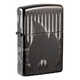 Зажигалка Zippo Classic с покрытием High Polish Black, латунь/сталь, черная, глянцевая, 38x13x57 мм