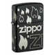Зажигалка Zippo Classic с покрытием Black Matte, латунь/сталь, черная, матовая, 38x13x57 мм