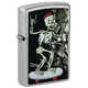 Зажигалка Zippo Skateboard Design с покрытием Street Chrome, латунь/сталь, серебристая, 38x13x57 мм