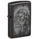 Зажигалка Zippo Clown с покрытием High Polish Black, латунь/сталь, черная, глянцевая, 38x13x57 мм