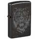 Зажигалка Zippo Big Cat с покрытием High Polish Black, латунь/сталь, черная, глянцевая, 38x13x57 мм