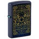 Зажигалка Zippo Elements Design с покрытием Navy Matte, латунь/сталь, синяя, матовая, 38x13x57 мм