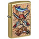 Зажигалка Zippo Guy Harvey с покрытием Street Brass, латунь/сталь, золотистая, 38x13x57 мм