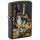 Зажигалка Zippo Linda Picken с покрытием Black Matte, латунь/сталь, черная, матовая, 38x13x57 мм