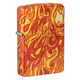 Зажигалка Zippo Fire с покрытием 540 Tumbled Brass, латунь/сталь, разноцветная, 38x13x57 мм