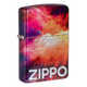 Зажигалка Zippo Tie Dye с покрытием 540 Tumbled Chrome, латунь/сталь, разноцветная, 38x13x57 мм