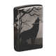 Зажигалка Zippo Classic, покрытие Black Ice®, латунь/сталь, чёрная, глянцевая
