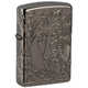 Зажигалка Zippo Armor® Wicca Design с покрытием Black Ice®, латунь/сталь, чёрная, 38x13x57 мм