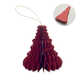 Christmas paper tree hanger красн