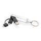 USB-кабель MFi 2 в 1 серебрян черн