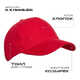 Бейсболка STAN 5 клиньев хлопок 280, 11, Красный ,  (14/1)  (56-58/ONE SIZE)