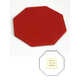 3002 ПОДСТАВКА  из натуральной кожи Красная