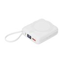 Внешний аккумулятор с подсветкой Риттер PD (Ritter PD) 10000mAh с функцией беспроводной зарядки 15W, белый БЕЛ