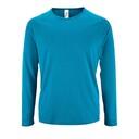 Футболка с длинным рукавом Sporty LSL Men ярко-бирюзовая, размер S