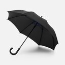 Зонт-трость Hidecolor с цветными спицами, черный с синим