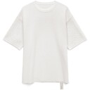 Джемпер с коротким рукавом Siluetti Volumica, молочно-белый, размер M/L