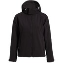 Куртка женская Hooded Softshell черная, размер S
