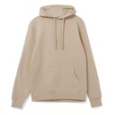 Толстовка с капюшоном унисекс Hoodie, бежевая, размер XS