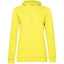 Толстовка с капюшоном женская Hoodie, желтая, размер XS
