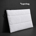 Чехол для ноутбука Superbag Bubble, стёганый, на молнии (белый)