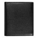 Кошелек с картхолдером Leather Plain, чёрный