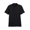 Футболка поло SOFTSTYLE ADULT DOUBLE PIQUE, ЧЕРНЫЙ 4XL