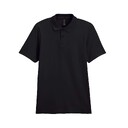 Футболка поло SOFTSTYLE ADULT DOUBLE PIQUE, ЧЕРНЫЙ S
