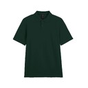 Футболка поло SOFTSTYLE ADULT DOUBLE PIQUE, ТЕМНО-ЗЕЛЕНЫЙ S