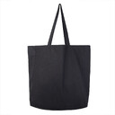Большая сумка шоппер хлопковый MALL BIG 220, 42 x 45 x 14 см, длина ручек 64 х 2,5 черн