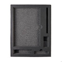 Коробка "Tower", сливбокс, размер 20*29*4.5 см, картон черный,300 гр. ложемент изолон
