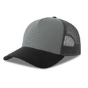 Бейсболка RAPPER COTTON-S, 5 клиньев, пластиковая застёжка серый, черн
