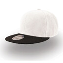 Бейсболка SNAP BACK, 6 клиньев, пластиковая застежка белый, черн