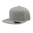 Бейсболка SNAP BACK, 6 клиньев, пластиковая застежка серый меланж